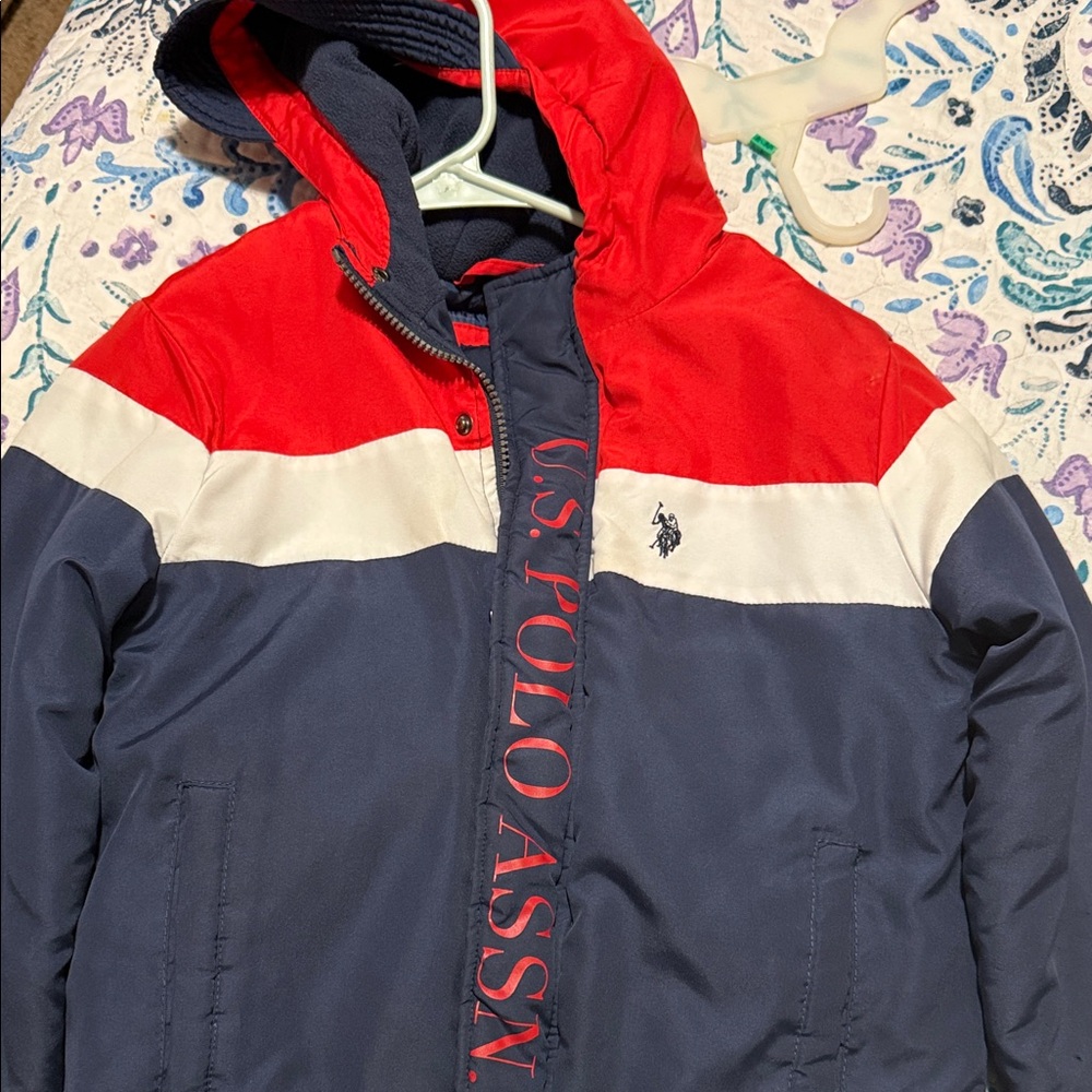 US Polo Assn Red and Navy Jacket